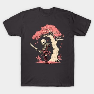 Japanese Samurai Skeleton T-Shirt